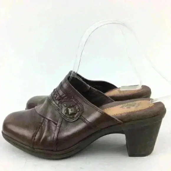 Earth Origins Heels Size 7 Layla Leather Mules - Picture 4 of 9
